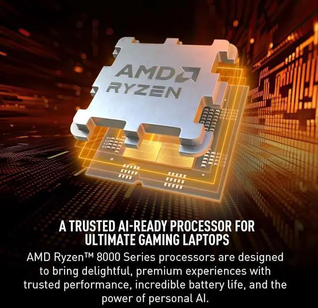 Alt view image 4 of 7 - MSI Katana 15.6" 144Hz Premium Gaming Laptop, AMD Ryzen 9 8945HS(Beat i9-13900H, 5.2 GHz), NVIDIA GeForce RTX 4070, 32GB DDR5 1TB SSD, Wi-Fi 6E, 4-Zone RGB Keyboard, AI & VR Ready, Win11 Home