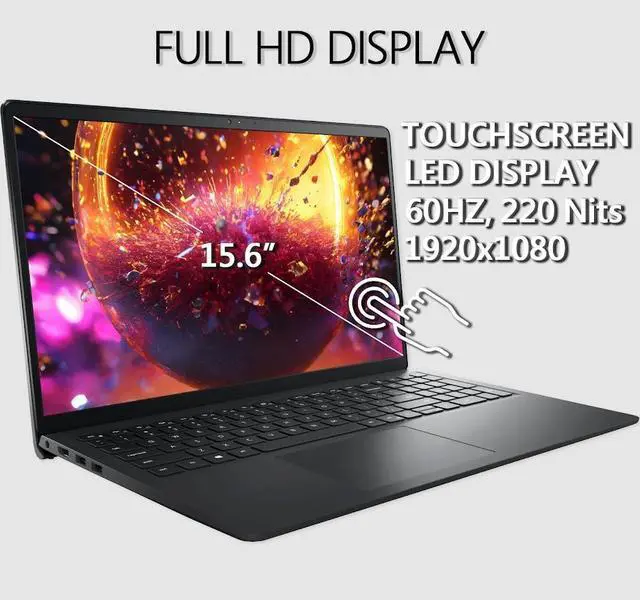 Alt view image 4 of 7 - Dell Inspiron 15 3520 Business Laptop, 15.6" FHD Touchscreen Display, Intel 4-Core i5-1155G7 Processor, 16GB RAM 1TB SSD, Webcam, Wi-Fi 5, HDMI, Win11 Pro