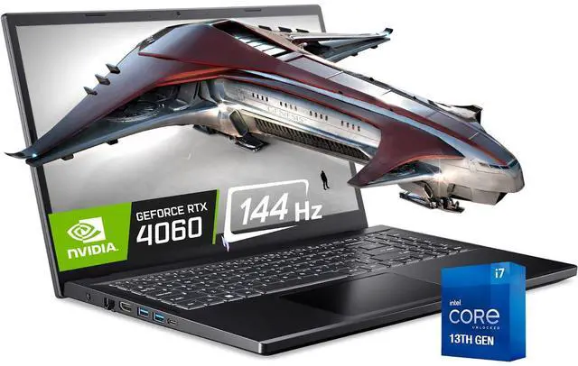Main image of Acer Nitro V 15 Gaming Laptop Intel 10-Core i7-13620H Up to 4.90 GHz, NVIDIA GeForce RTX 4060 GPU, 15.6" FHD IPS 144Hz 16:9 Display, 64GB DDR5 4TB Gen 4 SSD, Backlit Keyboard, Win11 Home