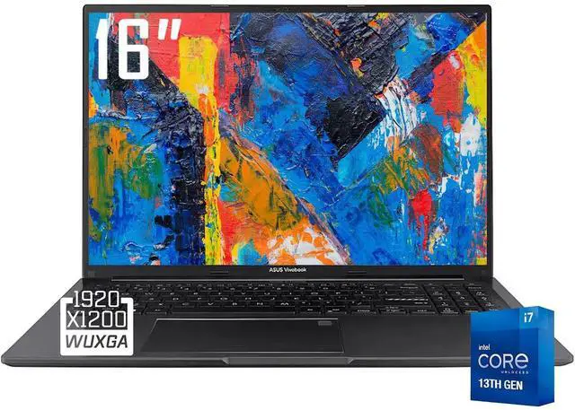 Main image of ASUS Vivobook 16 Business Laptop, 16" WUXGA IPS 16:10 300 Nit Display, Intel 10-Core i7-1355U, 40GB RAM 1TB SSD, Intel Iris Xe Graphics, WiFi 5, Bluetooth 5.1, Backlit KB, Win11 Home