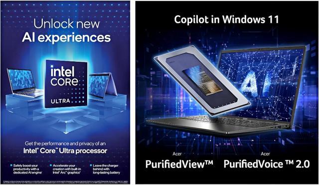Alt view image 2 of 7 - Acer Swift AI Copilot PC Business Laptop, 16" 2.8K OLED Touchscreen 100% DCI-P3 Display, Intel 8-core Ultra 7 Series 2 256V(Up to 4.8GHz), 16GB LPDDR5X 1TB SSD, Backlit KB, Wi-Fi 7, Win11 Home