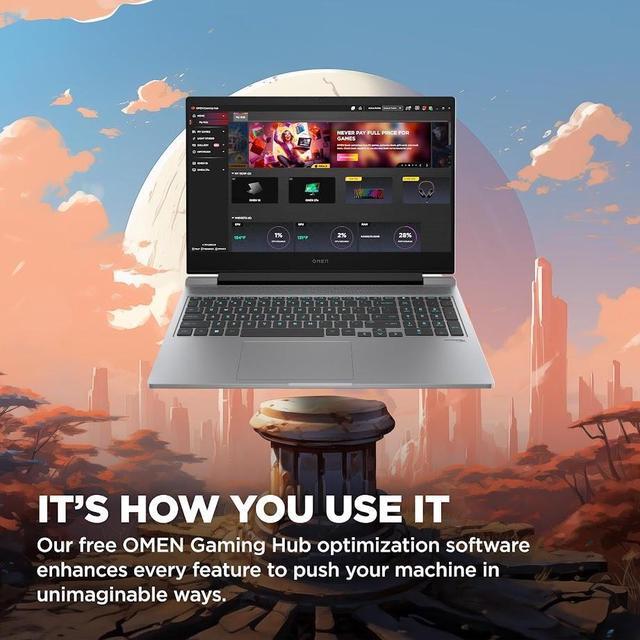 Alt view image 3 of 6 - HP OMEN Gaming Laptop, 16.1" 144Hz FHD Display, Intel Core i7-14650HX(16 cores, up to 5.20 GHz), GeForce RTX 4060, 64GB DDR5 2TB SSD, 1-Zone RGB Backlit KB, Wi-Fi 6E, RJ-45, Thunderbolt 4, Win11 Pro