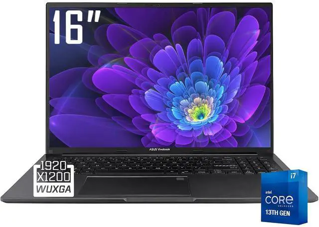 Main image of ASUS Vivobook 16 Business Laptop, 16" WUXGA IPS 16:10 300 Nit Display, Intel 10-Core i7-1355U(Up to 5.0GHz), 40GB RAM 2TB SSD, Intel Iris Xe Graphics, Bluetooth 5.1, Backlit KB, Win11 Home