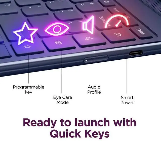 Alt view image 4 of 7 - Lenovo Yoga 9i 2-in-1 Business Laptop, 14" 2.8K OLED Touchscreen 120Hz Display, Intel 16-Core Ultra 7 155H(Up to 4.8GHz), 16GB LPDDR5X RAM 1TB SSD, Backlit Keyboard, Fingerprint Reader, Win11 Pro