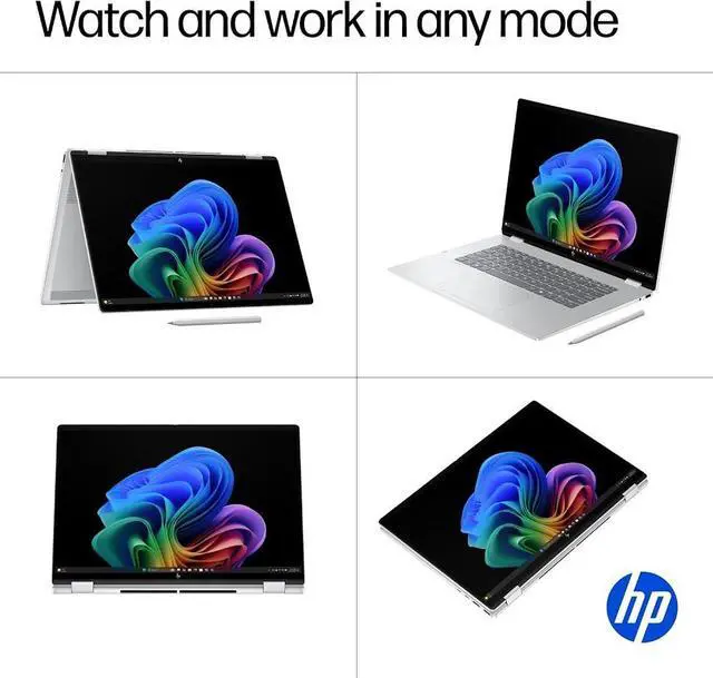 Alt view image 7 of 7 - HP OmniBook 7 Flip 16" 2-in-1 Copilot AI Laptop, 3K OLED Touchscreen Display, Intel Evo 8-Core Ultra 7 258V(>Ultra 9 185H), 32GB LPDDR5X 2TB SSD, WiFi 7, Backlit KB, W/ S Pen, Win11 Home