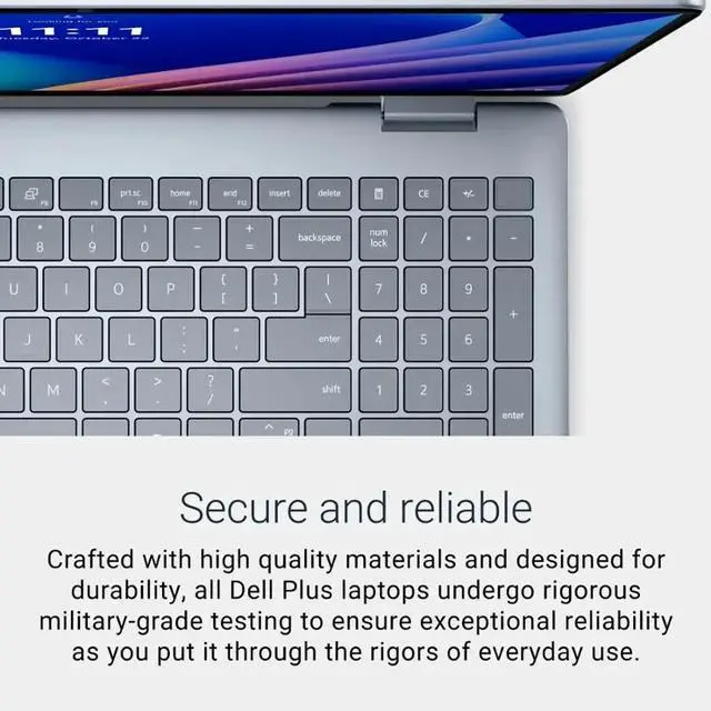 Alt view image 5 of 7 - Dell Plus 2-in-1 AI Copilot PC Business Laptop, 16" FHD+ Touchscreen Display, Intel Core Ultra 7 256V(Up to 4.8GHz), 16GB LPDDR5X 2TB PCIe 4.0 SSD, Backlit Keyboard, Windows 11 Home