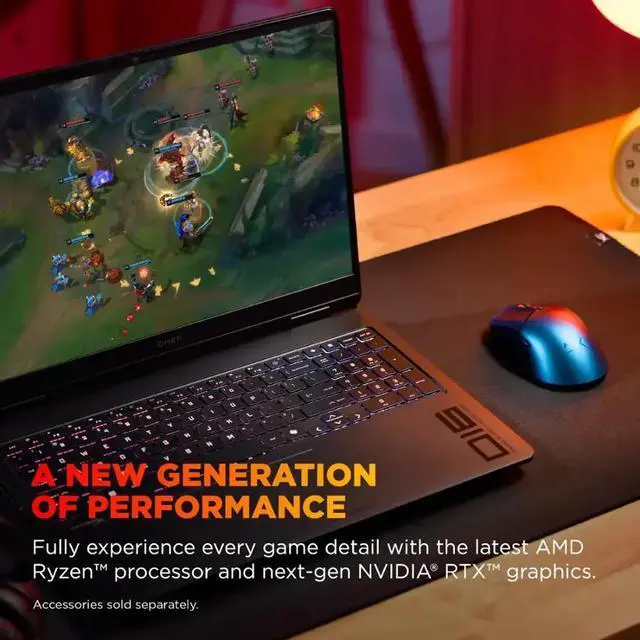 Alt view image 2 of 7 - HP OMEN 16" Gaming Laptop, FHD+ 144Hz IPS LED Display, AMD Ryzen 9 8940HX(Beat Intel Core i9-14900HX), GeForce RTX 5060 8GB GDDR7, 32GB DDR5 1TB SSD, 4-Zone RGB Backlit KB, Wi-Fi 6E, RJ-45, Win11 Pro