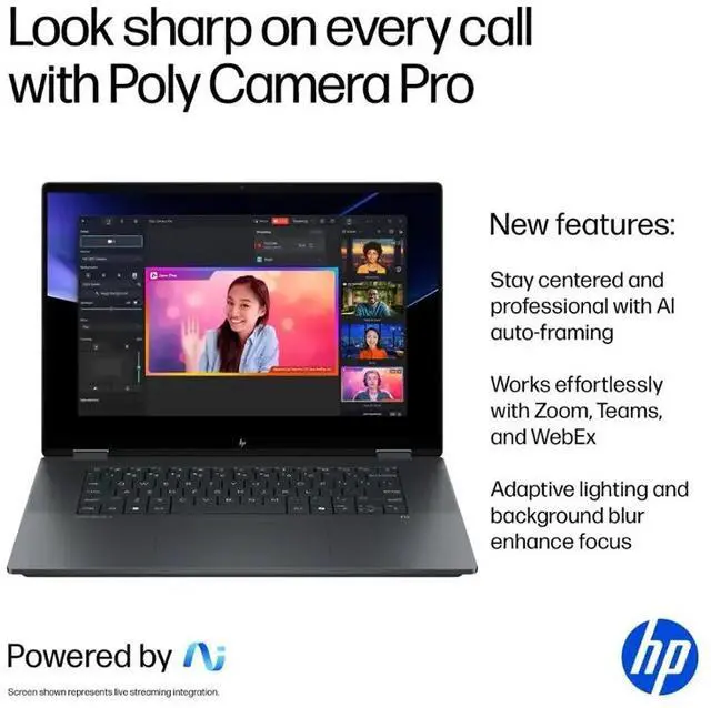 Alt view image 5 of 7 - HP OmniBook X Flip 2-in-1 Copilot PC Laptop, 16" 2K IPS Touchscreen 400 Nits Display, Intel Core Ultra 7 256V(>Ultra 9 185H), 16GB LPDDR5X 2TB PCIe 4.0 SSD, Wi-Fi 6E, Backlit Keyboard, Win 11 Pro