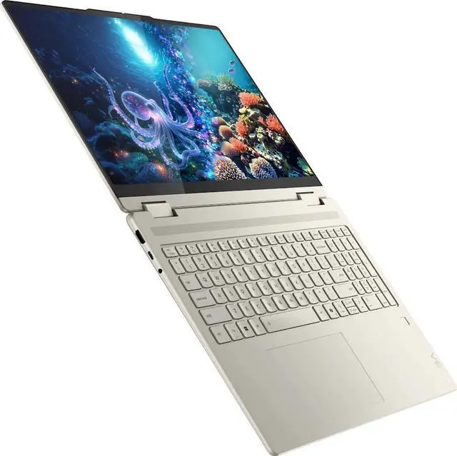 Alt view image 5 of 7 - Lenovo Yoga 7 2-in-1 Copilot+PC Laptop, 16" WUXGA Touchscreen Display, AMD Ryzen AI 5 340(Beat Intel Core Ultra 5 125H), 16GB LPDDR5X RAM 2TB SSD, Backlit Keyboard, Fingerprint Reader, Win11 Home