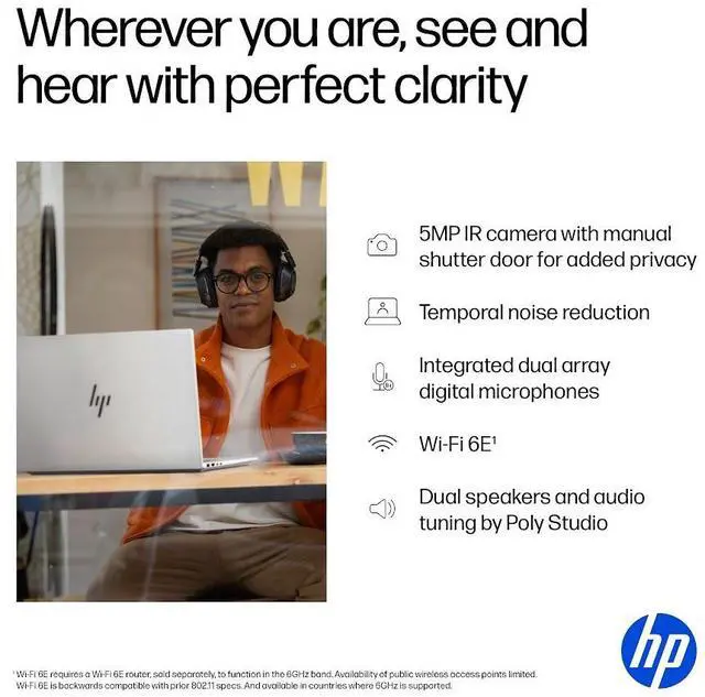 Alt view image 7 of 7 - HP OmniBook 7 Copilot PC Laptop, 17.3" FHD IPS Touchscreen 400 Nits Display, Intel Core Ultra 7 258V(>Ultra 9 185H), 32GB LPDDR5X 1TB PCIe 4.0 SSD, Wi-Fi 6E, Backlit KB, Thunderbolt 4, Win 11 Pro