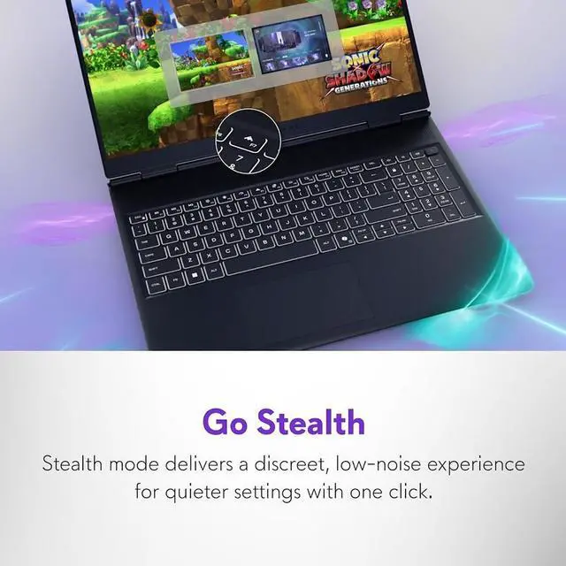 Alt view image 5 of 7 - Dell Alienware 16 Aurora Gaming Laptop, 16" WQXGA 120Hz Display, Intel 10-Core 7 240H(Up to 5.2GHz), GeForce RTX 5060 8GB GDDR7, 32GB DDR5 2TB SSD, RGB Backlit KB, Wi-Fi 7, Thunderbolt 4, Win11 Home