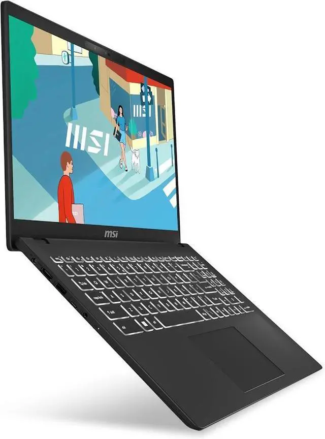 Alt view image 3 of 7 - MSI Modern 15H 15.6" FHD Touchscreen AI Laptop, Intel 16-Core Ultra 9 185H(Up to 5.1 GHz), 32GB DDR5 RAM, 1TB SSD, Intel Arc Graphics, Backlit Keyboard, Wi-Fi 6E, Bluetooth 5.3, Win11 Home