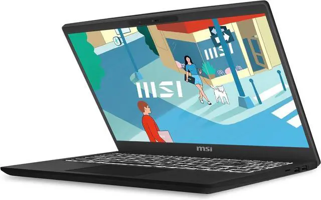 Alt view image 4 of 7 - MSI Modern 15H 15.6" FHD Touchscreen AI Laptop, Intel 16-Core Ultra 9 185H(Up to 5.1 GHz), 32GB DDR5 RAM, 1TB SSD, Intel Arc Graphics, Backlit Keyboard, Wi-Fi 6E, Bluetooth 5.3, Win11 Home