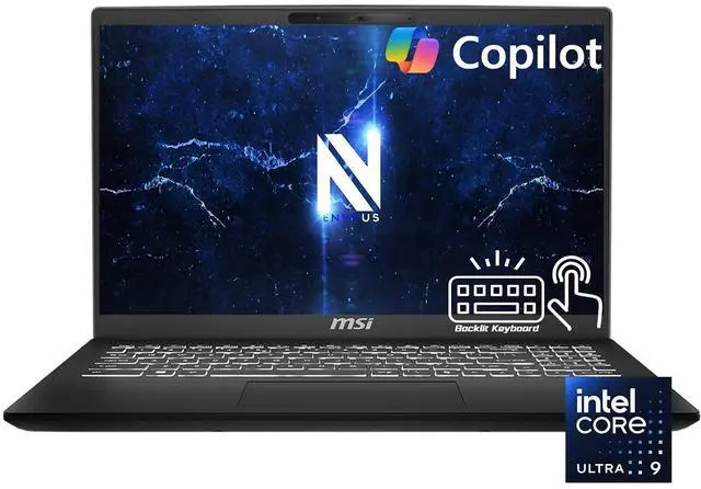 Main image of MSI Modern 15H 15.6" FHD Touchscreen AI Laptop, Intel 16-Core Ultra 9 185H(Up to 5.1 GHz), 32GB DDR5 RAM, 1TB SSD, Intel Arc Graphics, Backlit Keyboard, Wi-Fi 6E, Bluetooth 5.3, Win11 Home