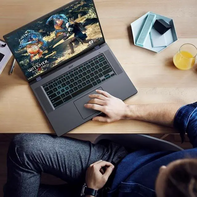 Alt view image 7 of 7 - Acer Chromebook Plus 516 GE Cloud Gaming Laptop with Google AI, 16" QHD 120Hz, Intel 10-Core 5 120U, NVIDIA GeForce Now, 8GB LPDDR4X 512GB SSD, RGB Backlit Keyboard, With 2TB Cloud Storage, Chrome OS