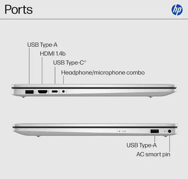 Alt view image 6 of 7 - HP 17.3" HD+ Touchscreen Copilot PC Laptop, Intel 12-Core Ultra 7 255U (Beat Core 7 150U), Dedicated Intel AI Boost NPU 12 Tops, 16GB DDR5 1TB SSD, Backlit Keyboard, WiFi 6, Bluetooth 5.4, Win11 Pro