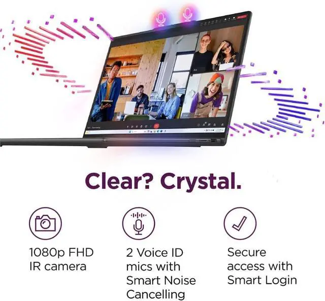 Alt view image 5 of 7 - Lenovo Yoga 7i AI Powered 2-in-1 Laptop, 16" WUXGA Touchscreen 300 nits Display, Intel 12-Core Ultra 7 155U (Beat i7-1355U), 16GB LPDDR5X RAM, 1TB SSD, Backlit Keyboard, Fingerprint Reader, Win11 Home