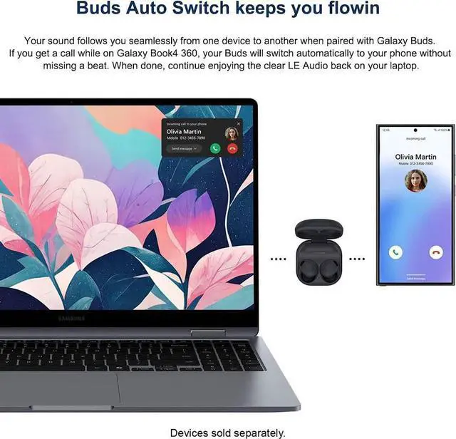 Alt view image 5 of 7 - Samsung Galaxy Book 4 360 2 in 1 AI Laptop, 15.6" FHD OLED Touchscreen 370 Nits Display, Intel 10-Core 7 150U(Beat i7-1355U), 16GB LPDDR5 512GB SSD, Fingerprint Reader, Backlit KB, Win11 Home