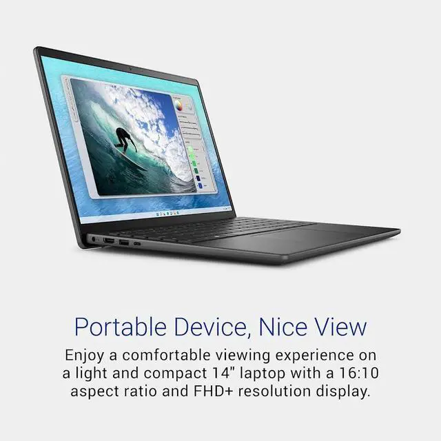 Alt view image 4 of 7 - Dell Inspiron 14 Business Copilot+PC Laptop, 14" 16:10 FHD+ (1920x1200) 300nits Display, Intel Core i5-1334U(Up to 4.6 GHz), 16GB DDR5 RAM / 512GB SSD, Intel UHD Graphics, Backlit Keyboard, Win11 Home