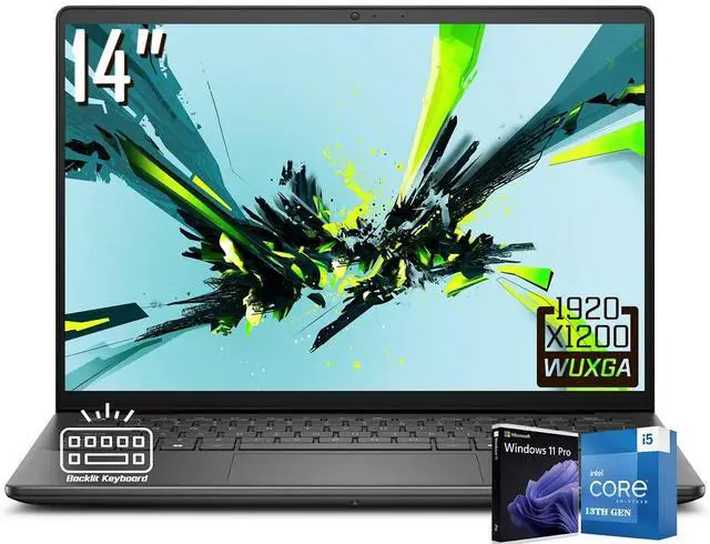 Main image of Dell Inspiron 14 Business Copilot+PC Laptop, 14" 16:10 FHD+ (1920x1200) 300nits Display, Intel Core i5-1334U(Up to 4.6 GHz), 16GB DDR5 RAM / 512GB SSD, Intel UHD Graphics, Backlit Keyboard, Win11 Pro