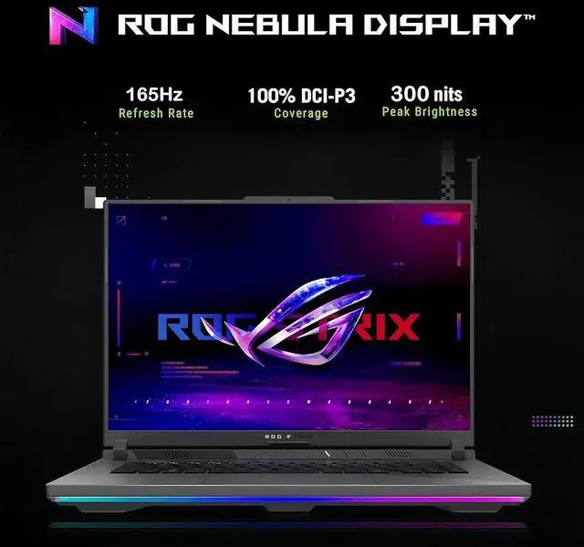 Alt view image 3 of 7 - ASUS ROG Strix G16 Gaming Laptop, 16 FHD+ 16:10 165Hz/3ms Display, NVIDIA GeForce RTX 5070 Ti 12GB DDR7, AMD Ryzen 9 8940HX, 64GB DDR5 4TB PCIe 4.0 SSD, Wi-Fi 6E, 4 Zone RGB KB, RJ-45, Win11 Pro