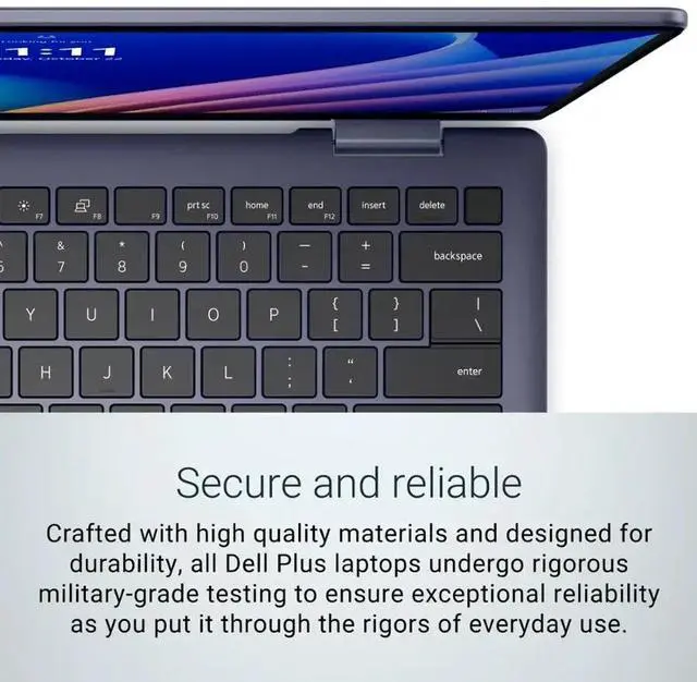 Alt view image 5 of 7 - Dell Plus 2-in-1 Business Copilot PC Laptop, 14" WUXGA Touchscreen 300 nits Display, AMD Ryzen AI 5 340 (Up to 4.8GHz), 16GB LPDDR5X RAM / 1TB SSD, Backlit KB, WiFi 7, Fingerprint Reader, Win11 Home