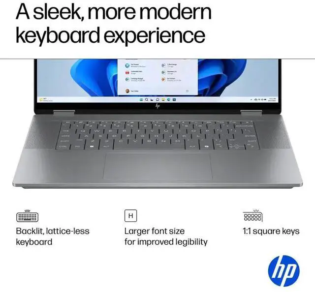 Alt view image 5 of 7 - HP OmniBook X 2-in-1 Copilot PC Laptop, 16" FHD+ IPS Touchscreen 400 Nits Display, AMD Ryzen 5 220 (Up to 4.9GHz), 8GB LPDDR5 2TB PCIe 4.0 SSD, AMD Radeon 740M, Wi-Fi 6E, Backlit Keyboard, Win 11 Pro