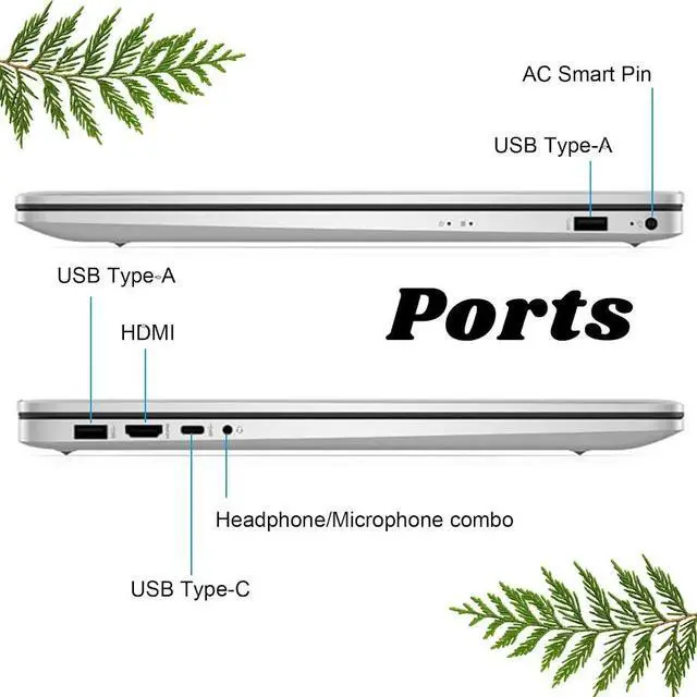 Alt view image 6 of 7 - HP Touchscreen Laptop, 15.6" FHD Anti-Glare IPS Touchscreen, AMD Ryzen 7 7730U (Beat Core i7-1355U), Copilot Key, 16GB RAM / 512GB SSD, Wifi 6, Bluetooth 5.3, HD Privacy Camera, Win11 Pro
