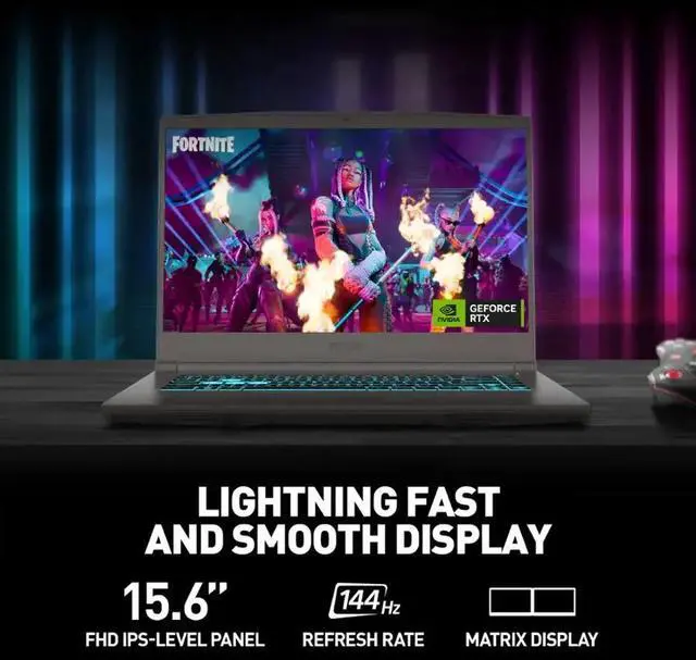Alt view image 3 of 7 - MSI Thin A15 Gaming Laptop, 15.6" FHD 144Hz Display, AMD Ryzen 5 7535HS(Beat i5-13500HX), NVIDIA GeForce RTX 4050 GPU, 32GB DDR5 / 1TB SSD, Wi-Fi 6E, Bluetooth 5.3, Backlit Keyboard, Win11 Pro