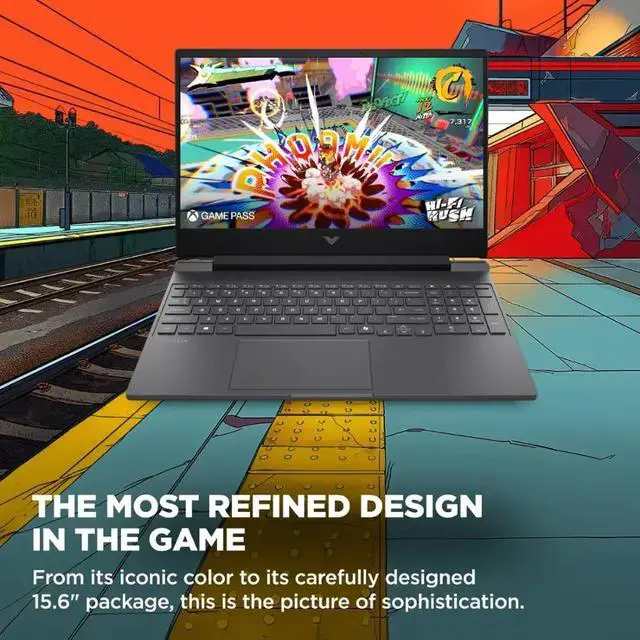 Alt view image 3 of 7 - HP Victus Copilot AI Gaming Laptop, 15.6" FHD IPS 144Hz 300 nits Display, NVIDIA GeForce RTX 4050 6GB GDDR6, AMD Ryzen 7 7445HS (Up to 4.7 GHz), 64GB DDR5 2TB SSD, Backlit KB, RJ-45 Port, Win11 Home