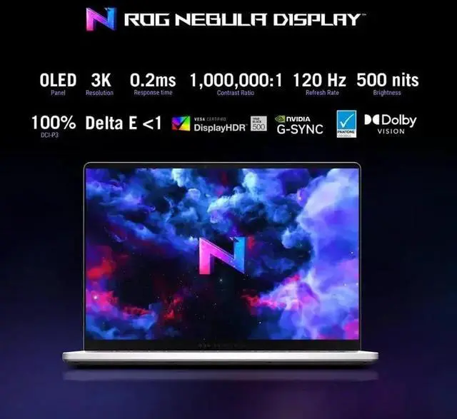 Alt view image 3 of 6 - ASUS ROG Zephyrus G14 Gaming Laptop, 14" OLED 3K 120Hz Display, AMD Ryzen 9 270 (Beat Core i9-13900H), RTX 5060 8GB GDDR7, 16GB LPDDR5X RAM 1TB SSD, Wi-Fi 7, RGB Backlit Keyboard, Win11 Home