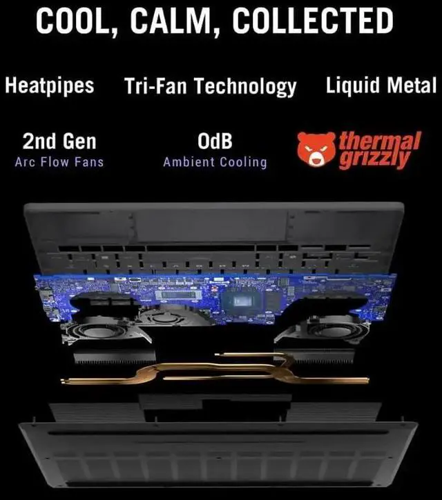 Alt view image 6 of 6 - ASUS ROG Zephyrus G14 Gaming Laptop, 14" OLED 3K 120Hz Display, AMD Ryzen 9 270 (Beat Core i9-13900H), RTX 5060 8GB GDDR7, 16GB LPDDR5X RAM 1TB SSD, Wi-Fi 7, RGB Backlit Keyboard, Win11 Home