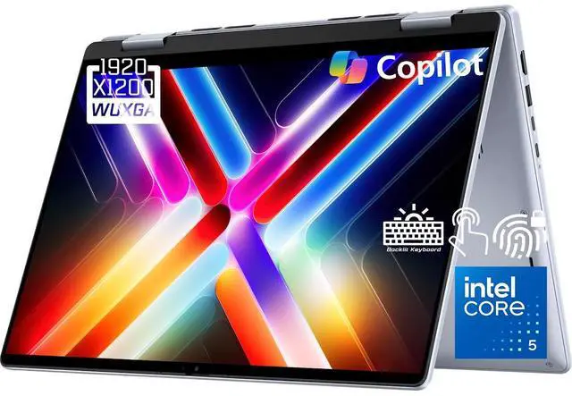 Main image of Dell Inspiron 14 7440 2-in-1 AI Laptop, 14" FHD+ Touchscreen IPS 250 Nits LED Display, Intel 10-Core 5 120U(Up to 5.0 GHz), 16GB DDR5 RAM 1TB SSD, Backlit KB, Fingerprint Reader, Wi-Fi 6E, Win11 Home