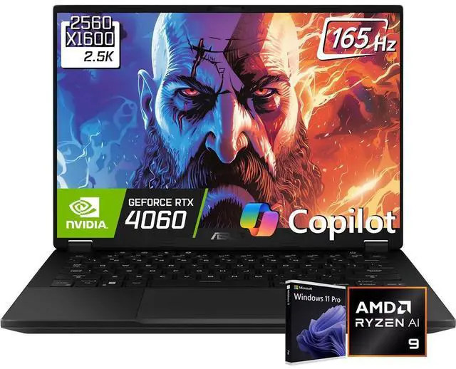 Main image of ASUS TUF Gaming A14 Copilot PC Gaming Laptop, WQXGA 165Hz 400nits Display, AMD Ryzen AI 9 HX 370, NVIDIA GeForce RTX 4060, 16GB LPDDR5X / 1TB PCIe Gen 4.0 SSD, Wi-Fi 6E, Win11 Pro