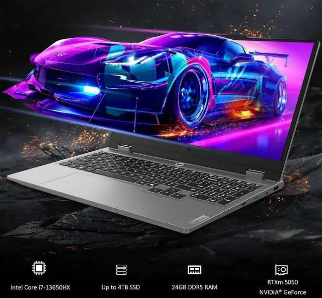 Alt view image 2 of 7 - Lenovo LOQ 15 AI Gaming Laptop, 15.6" IPS LCD FHD 144hz Display, Intel 14-Core i7-13650HX(Up to 4.9 GHz), NVIDIA GeForce RTX 5050 8GB GDDR7, 24GB DDR5 / 2TB SSD, 5.0 MP Webcam, Backlit KB, Win11 Pro