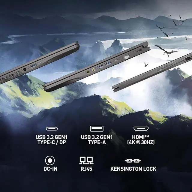 Alt view image 6 of 7 - MSI Thin Gaming Laptop, 15.6" FHD IPS 144Hz Display, Intel Core i7-13620H (Up to 4.9GHz), NVIDIA GeForce RTX 4050 6GB GDDR6, 16GB RAM / 1TB SSD, Wi-Fi 6E, Bluetooth 5.3, Backlit Keyboard, Win11 Home