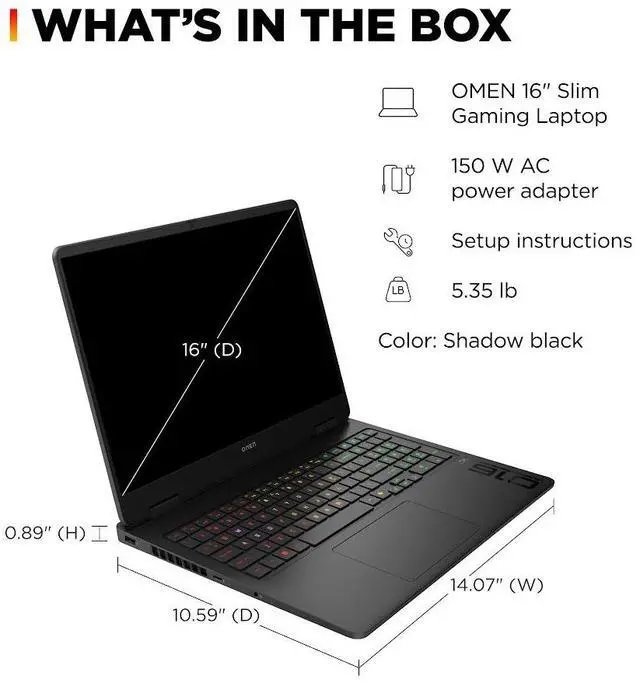 Alt view image 7 of 7 - HP OMEN 16" AI Gaming Laptop, 2K 144Hz IPS 300Nits Display, Intel Core Ultra 9 285H(>Core i9-14900HX), GeForce RTX 5070 8GB GDDR7, 32GB DDR5 1TB SSD, 4-Zone RGB Backlit KB, Wi-Fi 6E, RJ-45, Win11 Home