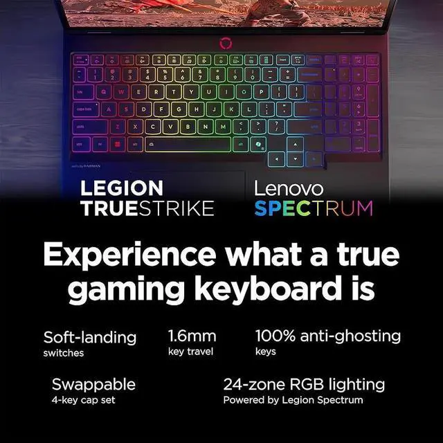 Alt view image 5 of 7 - Lenovo Legion 5i Gaming Laptop, 16" QHD IPS 240Hz 500 Nits Display, Intel 24-Core Ultra 9 275HX (>i9-14900HX), GeForce RTX 5060 8GB GDDR7, 32GB DDR5 1TB SSD, 24-Zone RGB Backlit KB, WiFi 7, Win11 Home