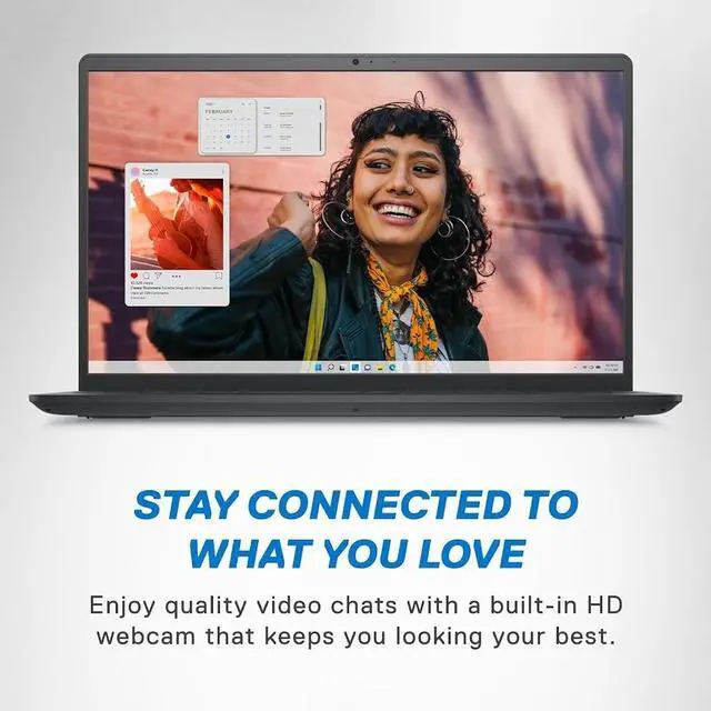 Alt view image 4 of 7 - Dell Inspiron 15 Copilot PC Laptop, 15.6" FHD IPS Touchscreen 60Hz Display, AMD Ryzen 5 7530U (>Core i5-1235U), 8GB RAM / 1TB SSD, AMD Radeon Graphics, Wi-Fi 5, SD Card Reader, Win11 Pro