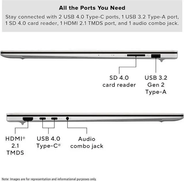 Alt view image 6 of 7 - ASUS Zenbook AI Business Laptop, 16" OLED 3K Touchscreen 120Hz 500 nits Display, AMD Ryzen AI 9 365 (beats i9-13900H), 24GB LPDDR5X / 2TB SSD, Backlit KB, WiFi 7, Facial Recognition, Win 11 Pro