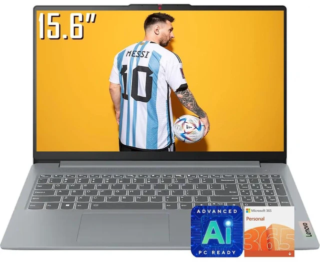 Main image of Lenovo IdeaPad Slim 3i Laptop Computer, 15.6 FHD 250 Nits Anti-glare Display, Intel Processor N150 (Up to 3.6GHz), 8GB LPDDR5 RAM / 128GB UFS, Wifi 6, 720p HD Webcam, Microsoft 365, Win11 Home