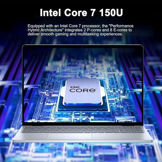 Alt view image 3 of 7 - Dell 16 Plus AI Ready Business Laptop, 16" WUXGA IPS Touchscreen 300 nits 16:10 Display, Intel Core 7 150 (>i7-1355U), 32GB DDR5 / 1TB PCIe SSD, Backlit Keyboard, Wi-Fi 6E, Bluetooth 5.4, Win11 Home