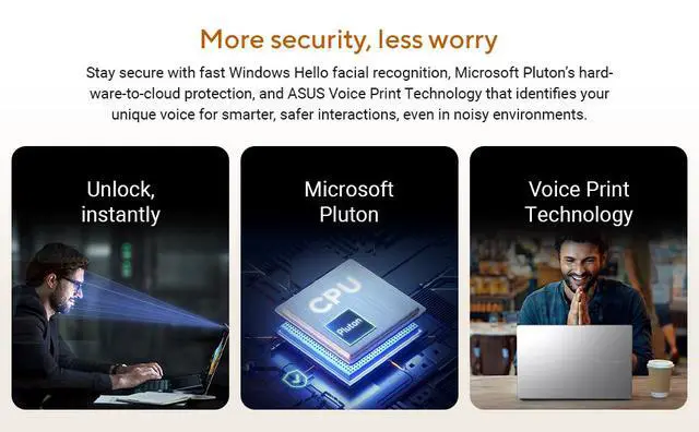 Alt view image 4 of 7 - ASUS Vivobook S16 Business AI Laptop, 16" WUXGA Touchscreen 120Hz 400 nits Display, AMD Ryzen AI 9 465 (beats i9-14900H), 32GB DDR5 / 1TB SSD, Backlit KB, WiFi 6, Bluetooth 5.4, Win 11 Pro