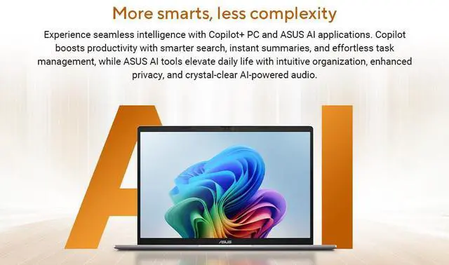 Alt view image 7 of 7 - ASUS Vivobook S16 Business AI Laptop, 16" WUXGA Touchscreen 120Hz 400 nits Display, AMD Ryzen AI 9 465 (beats i9-14900H), 32GB DDR5 / 1TB SSD, Backlit KB, WiFi 6, Bluetooth 5.4, Win 11 Pro