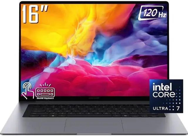 Main image of Samsung Galaxy Book 6 AI Computer Laptop, 16" 2K IPS LED Touchscreen 120Hz Display, Intel Core Ultra 7 355 (Up to 49 NPU TOPS), 16GB LPDDR5X / 1TB SSD, Backlit Keyboard, Wi-Fi 6E, Win11 Home