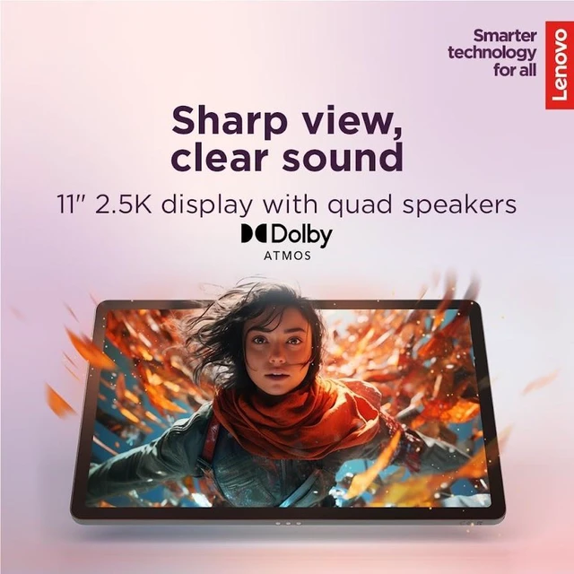 Alt view image 5 of 7 - Lenovo Idea Tab College Tablet, 11 2.5K IPS Touchscreen 90Hz Display, MediaTek Dimensity 6300, 4GB Memory / 128GB Storage, Integrated Arm Mali-G57 MC2, With Tab Pen and Folio Case, Android 15