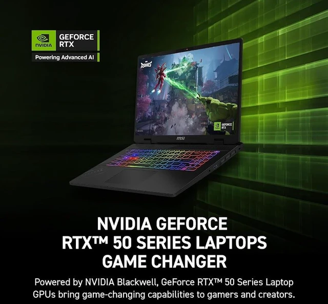 Alt view image 5 of 7 - MSI Crosshair A16 HX Gaming Laptop, 16" QHD IPS 240Hz Display, AMD Ryen 9 8940HX (>i9-13900HX), GeForce RTX 5060 8GB GDDR7, 32GB DDR5 / 1TB SSD, 24-Zone RGB Backlit KB, WiFi 6E, Win11 Pro