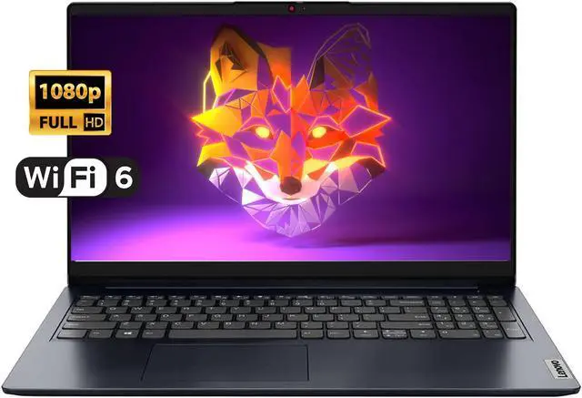 Main image of Lenovo IdeaPad 1 15.6" FHD Laptop, Intel Pentium N6000 4GB RAM 128GB eMMC, HDMI, Bluetooth, 720P HD Webcam, Dolby Audio, Windows 11 S Mode 1 Year Microsoft 365 Personal