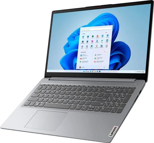 Alt view image 3 of 7 - Lenovo Ideapad 1 15.6" HD Laptop, AMD Athlon Silver 3050U 2.3 GHz (Beats i3-1005G1), 8GB LPDDR5 128GB eMMC, Wi-Fi 6, Webcam, HDMI, W11H in S mode 128 GB 8GB