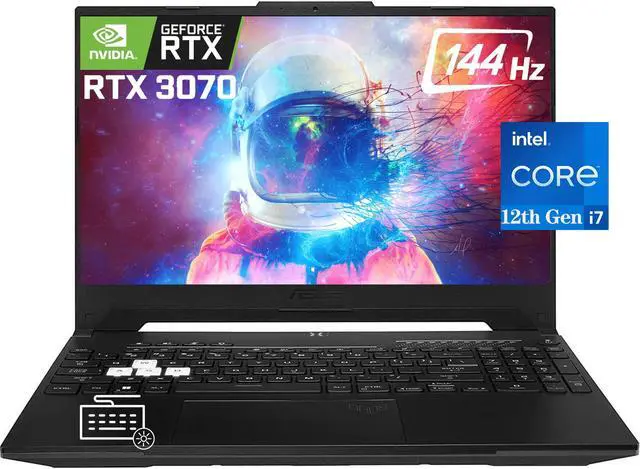 Main image of ASUS TUF Dash 15.6" 144Hz FHD IPS Gaming Laptop, 32GB DDR5 RAM, 512GB PCIE SSD, NVIDIA GeForce RTX 3070 8GB, Intel 10-Core i7-12650H, Backlit Keyboard, WiFi 6, DTS, Windows 11 Home 512 GB 32GB
